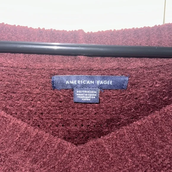 Burgundy XS American Eagle Sweater - Picture 2 of 4